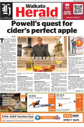 Cover of Waikato Herald
