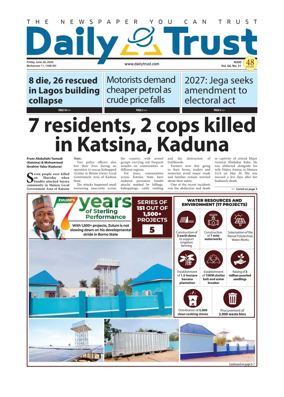 Cover of Daily Trust