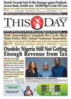 Cover of THISDAY