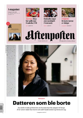 Cover of Aftenposten