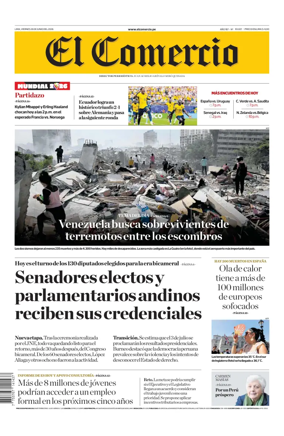 Cover of Diario El Comercio