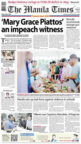 Cover of The Manila Times