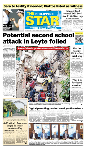 Cover of The Philippine Star