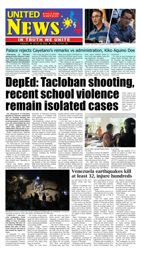 Cover of United News - English Edition