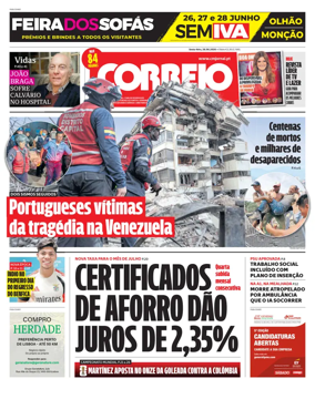 Cover of Correio da Manha