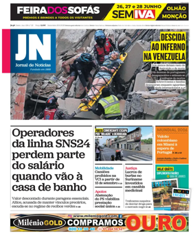 Cover of Jornal de Noticias