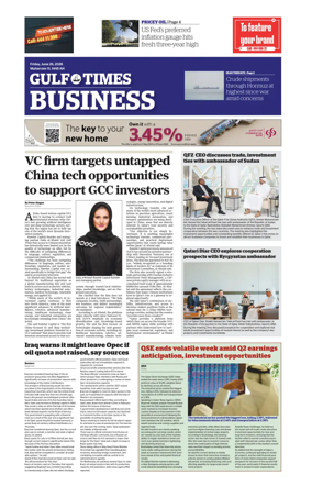 Cover of Gulf Times Business