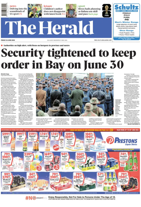 Cover of The Herald (South Africa)