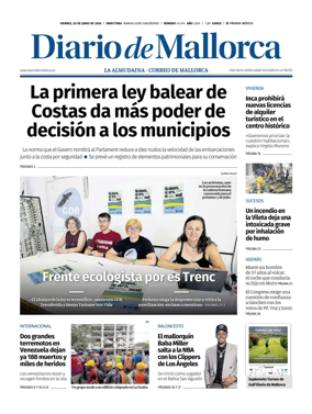 Cover of Diario de Mallorca