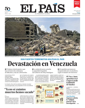 Cover of EL PAIS primera edicion