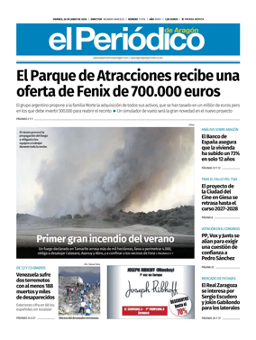 Cover of El Periodico Aragon