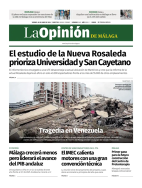 Cover of La Opinion de Malaga