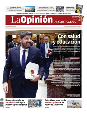 Cover of La Opinion de Murcia (Cartagena)