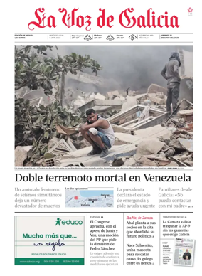 Cover of La Voz de Galicia (Arousa)
