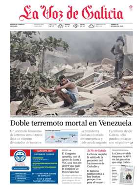 Cover of La Voz de Galicia (Carballo)
