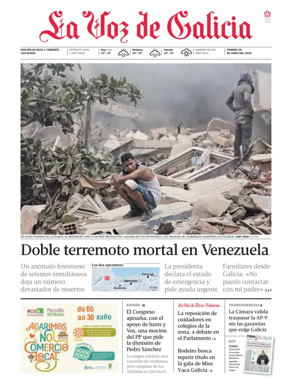Cover of La Voz de Galicia (Deza)