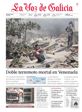 Cover of La Voz de Galicia (Ferrol)