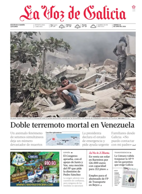 Cover of La Voz de Galicia (Viveiro)