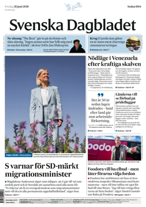 Cover of Svenska Dagbladet