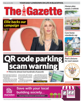 Cover of Blackpool Gazette