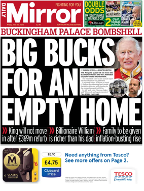 Cover of Daily Mirror (Northern Ireland)