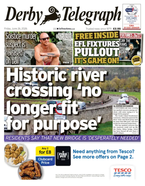 Cover of Derby Telegraph