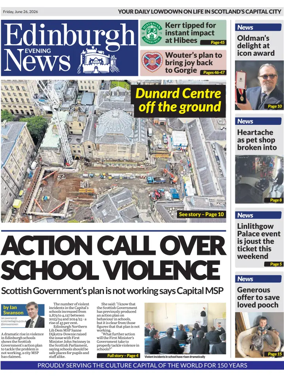 Cover of Edinburgh Evening News