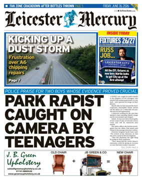 Cover of Leicester Mercury