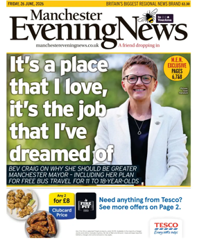 Cover of Manchester Evening News