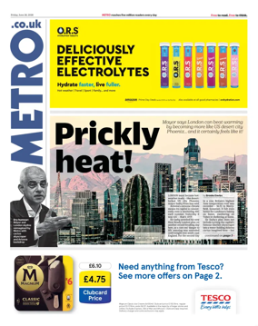 Cover of Metro (UK)
