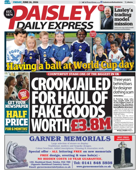 Cover of Paisley Daily Express