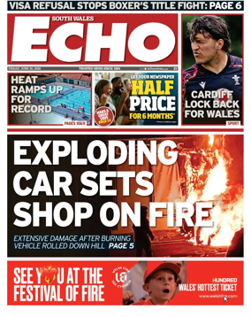 Cover of South Wales Echo