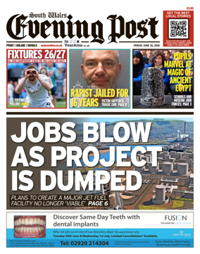 Cover of South Wales Evening Post