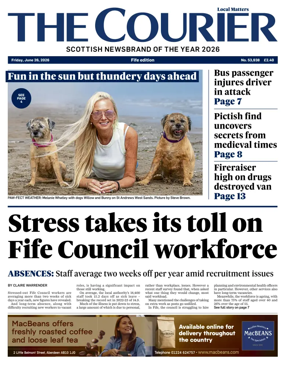 Cover of The Courier & Advertiser (Fife Edition)