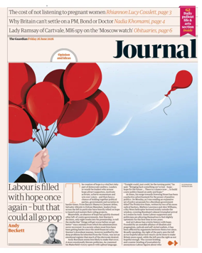 Cover of The Guardian e-paper Journal