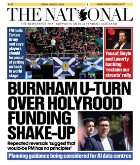 Cover of The National (Scotland)