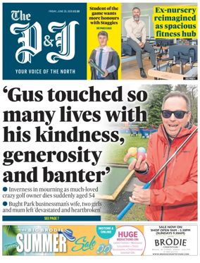 Cover of The Press and Journal (Inverness Highlands and Islands)
