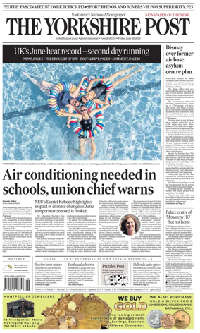 Cover of Yorkshire Post