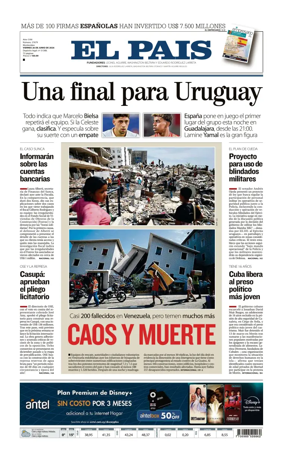 Cover of El Pais (Uruguay)