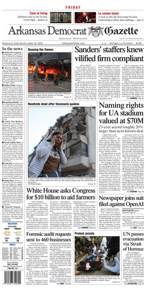Cover of Arkansas Democrat-Gazette