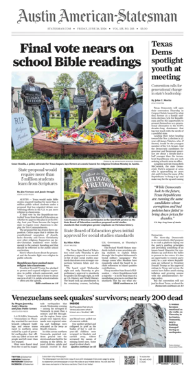 Cover of Austin American-Statesman