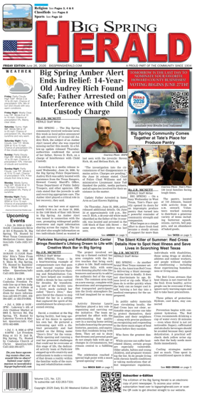 Cover of Big Spring Herald