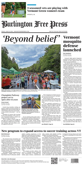 Cover of Burlington Free Press