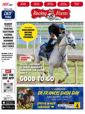 Cover of Daily Racing Form National Digital Edition