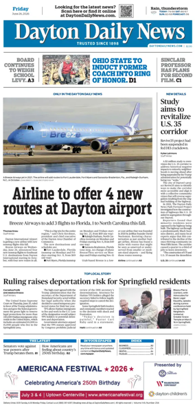 Cover of Dayton Daily News