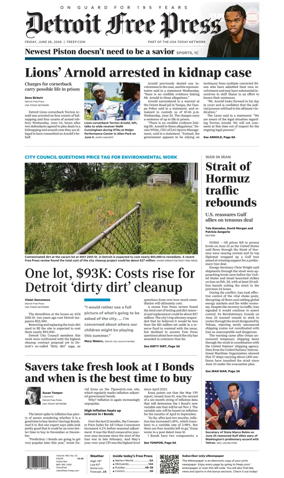 Cover of Detroit Free Press