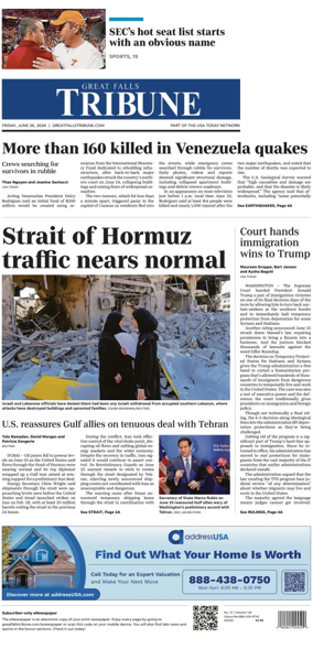Cover of Great Falls Tribune