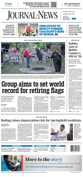 Cover of Hamilton Journal News