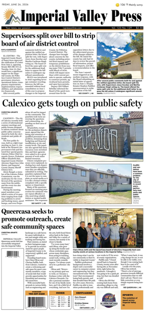 Cover of Imperial Valley Press