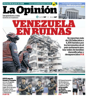 Cover of La Opinion